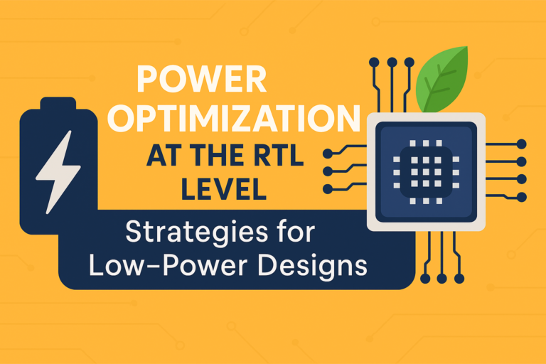 Power Optimization at the RTL Level: Strategies for Low-Power Designs