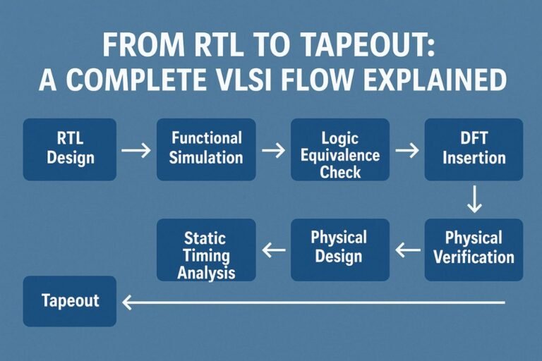 From RTL to Tapeout: A Complete VLSI Flow Explained