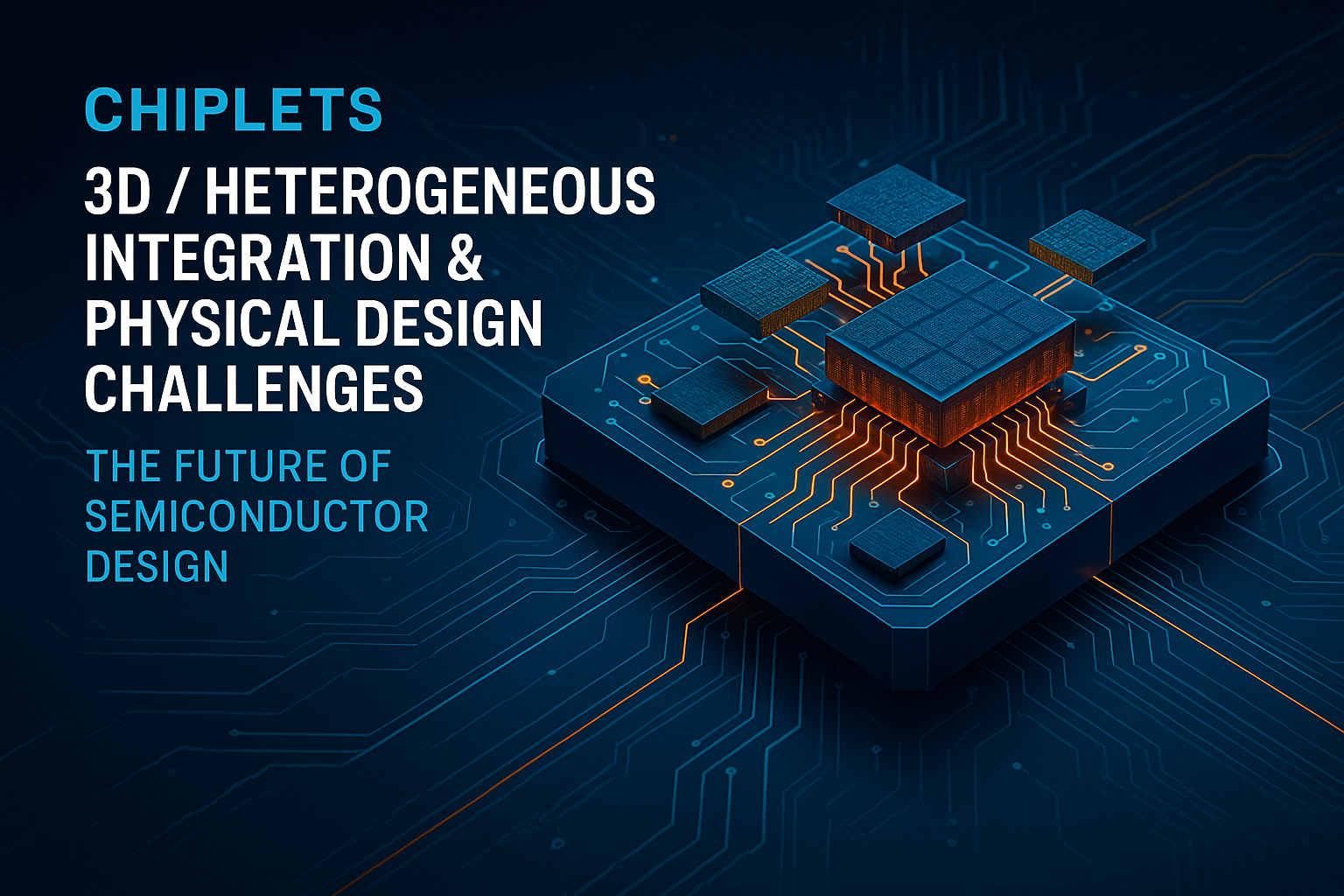 Chip-lets, 3D / Heterogeneous Integration & Physical Design Challenges